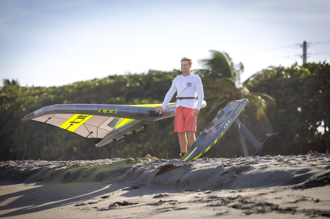 börja wingfoil nybörjare strand