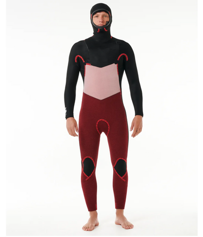 Rip Curl Dawn Patrol 6/4 Hooded 26 vintervåtdräkt framifrån