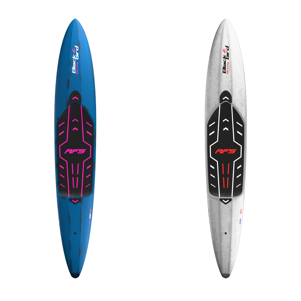 AFS Blackbird Skinny downwind-foilbräda i vit färg