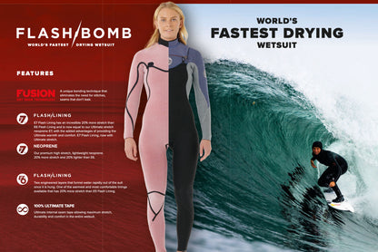 Rip Curl Flashbomb 6/4 Hooded 26 damvåtdräkt med integrerad huva