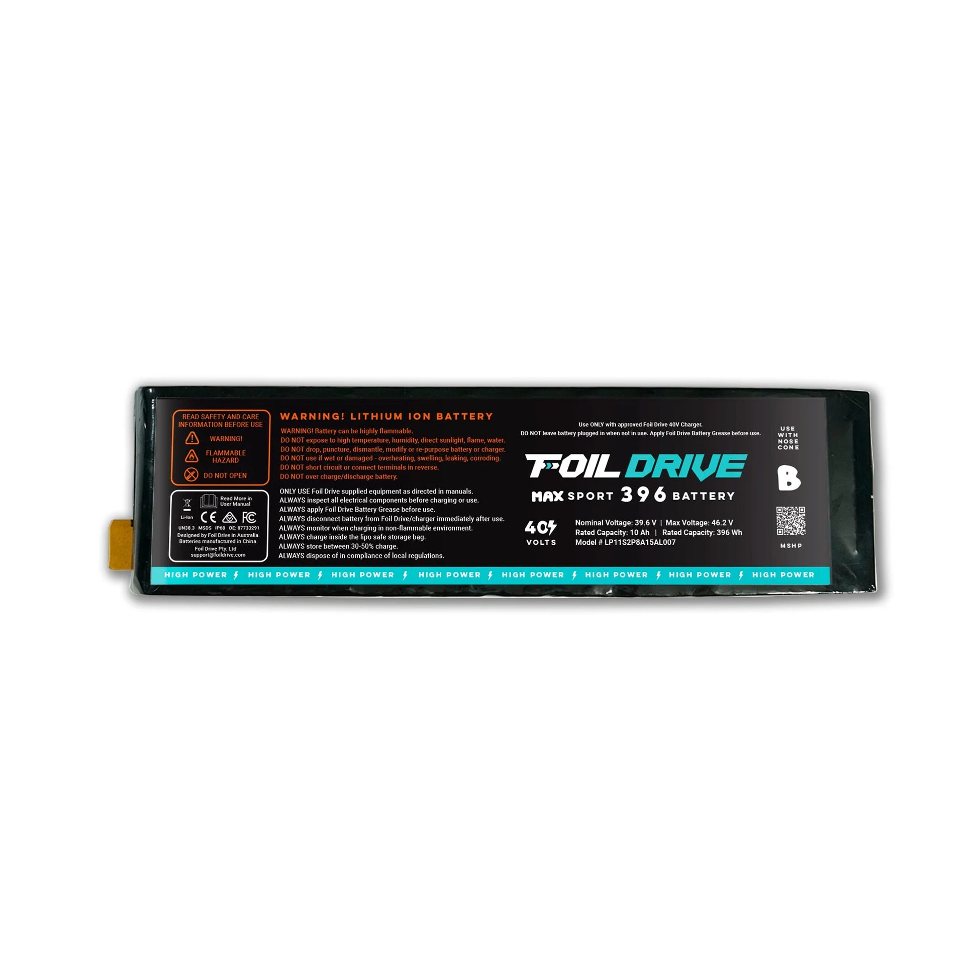 MAX Sport High Power 396 Battery - Foil Drive