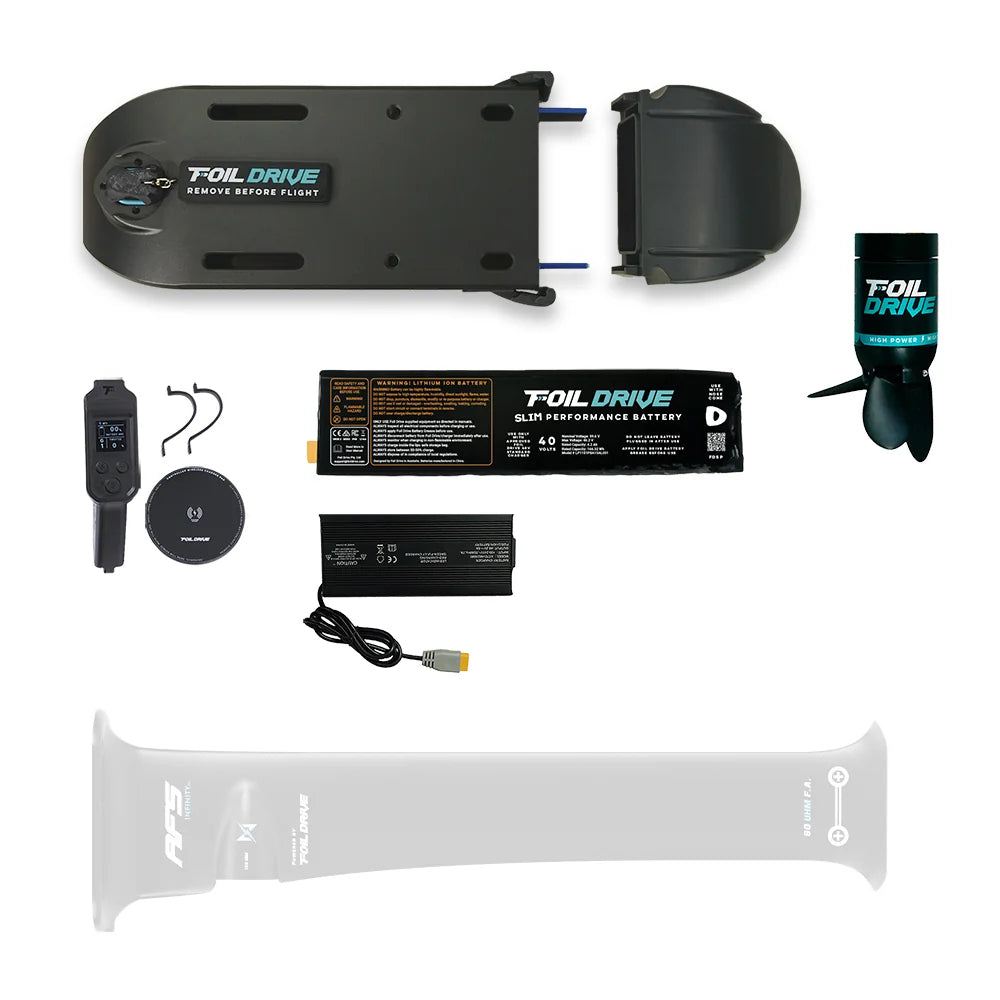 Foil Drive Assist Slim x AFS Infinity Carbon Integrated Mast Bundle - Foil Drive