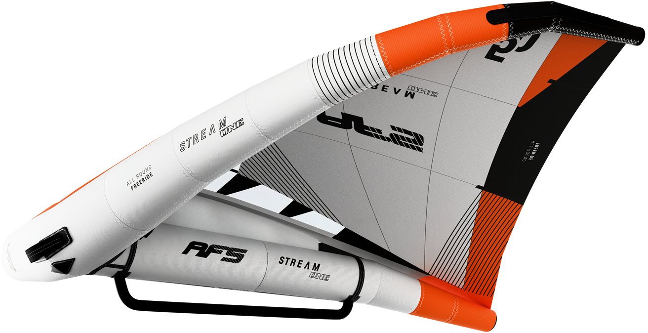 AFS Stream One wingfoil-vinge sedd från sidan