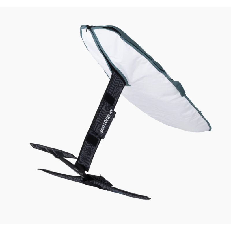 Duotone Boardbag Mid Length Wing Slate Green detalj av slitstarkt återvunnet material och vaddering