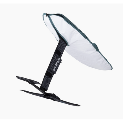 Duotone Boardbag Mid Length Wing Slate Green detalj av slitstarkt återvunnet material och vaddering