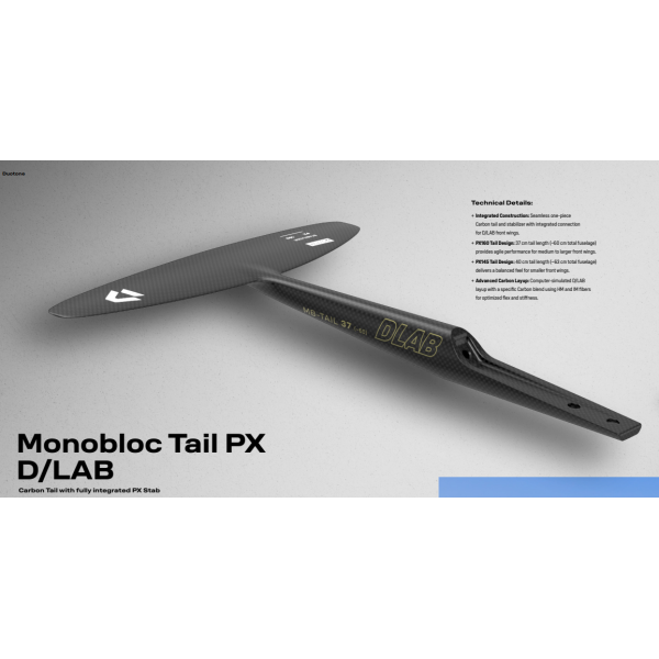 Duotone PX D/LAB Monobloc-Tail 160 i carbonkonstruktion