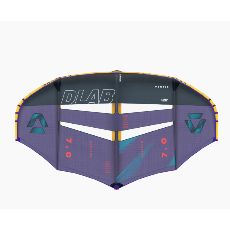 Duotone Ventis D/LAB Foil Wing wing sedd framifrån i profil