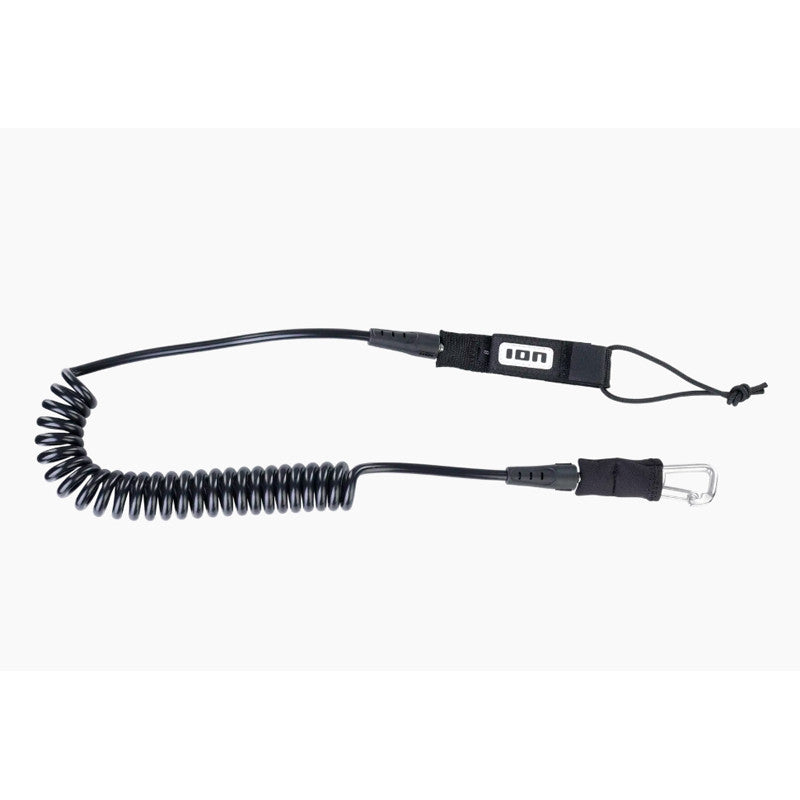 ION 8' Board Leash Core Coiled brädleash med karbinhake och plugg-loop