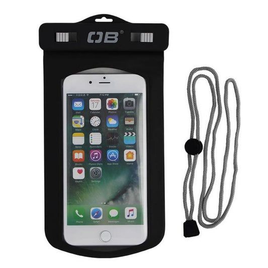 Overboard waterproof Phone case L Black bagar & fodral sedd framifrån i profil