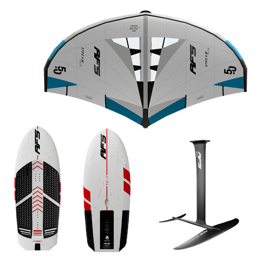 AFS Pack Evo komplett wingfoilpaket med foil, bräda och Stream One-vinge